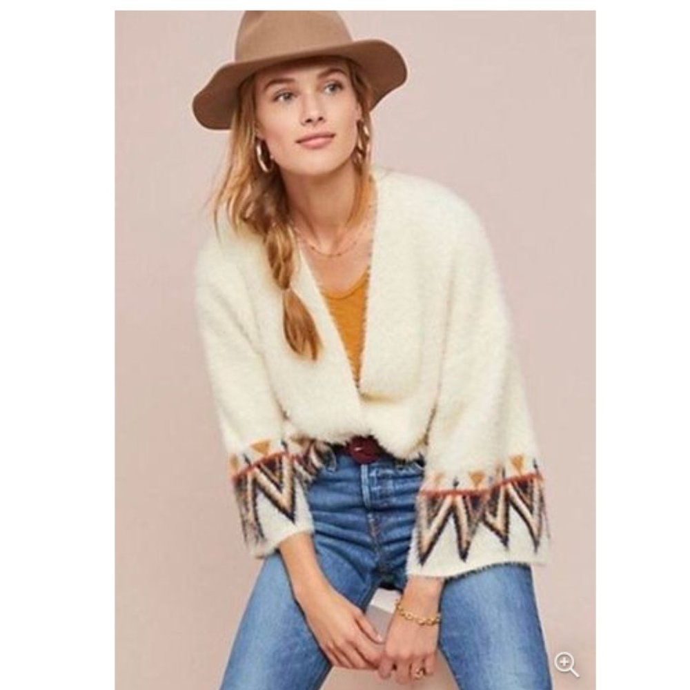 Anthropologie Maya Cropped Eyelash Cardigan - One Size - Never worn